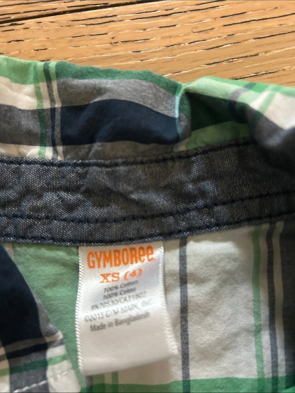 Gymboree Green Plaid Button-Down Shirt